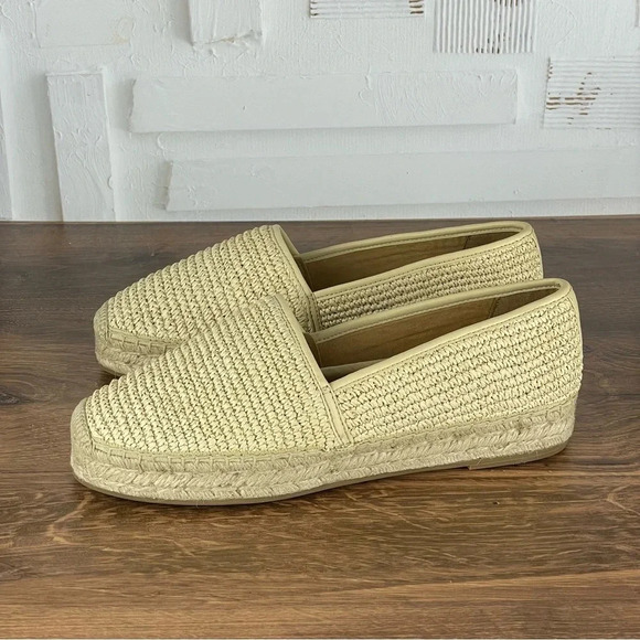 NEW J. Crew Woven Natural Raffia Espadrille Flats size 11‎ ivory $118 - Picture 2 of 10